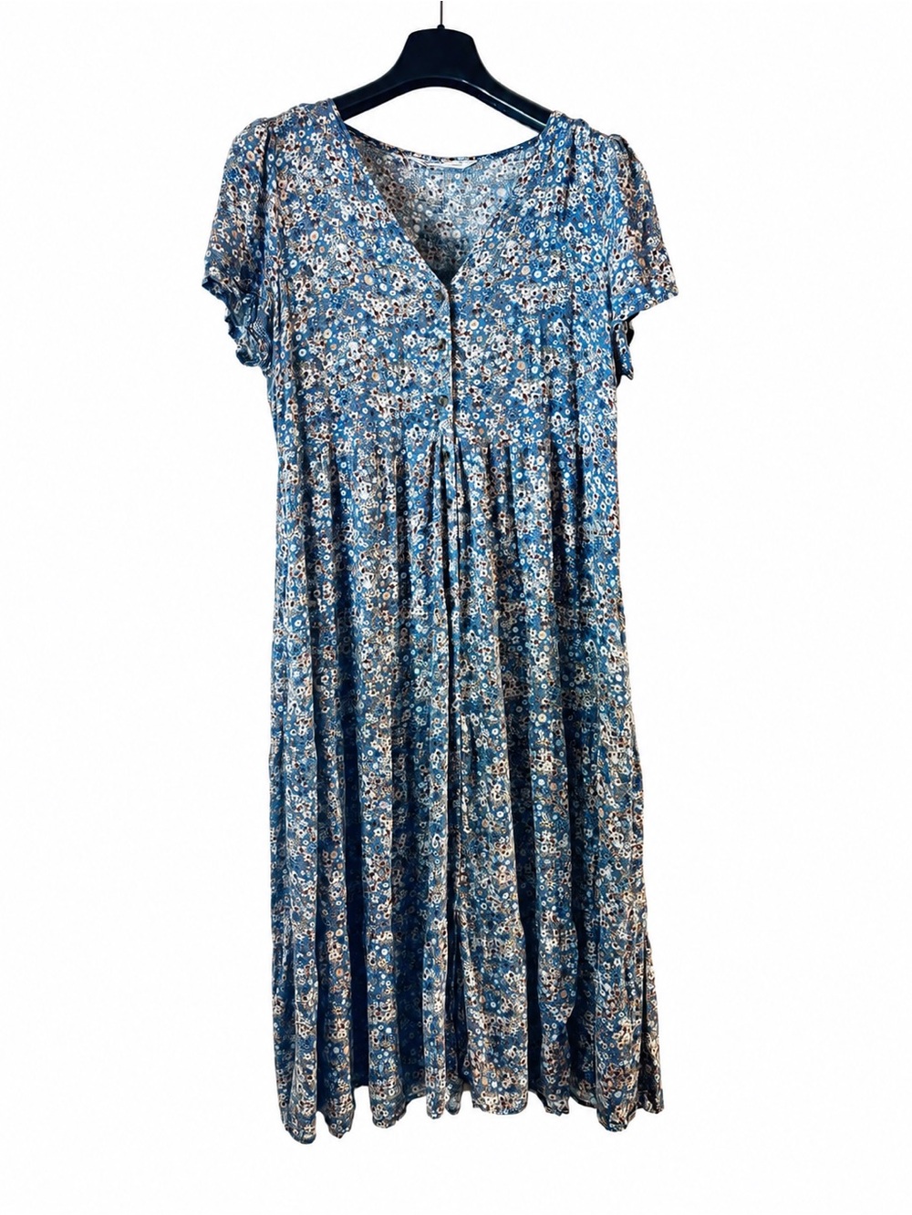 Sonoma Blue Floral Midi Dress